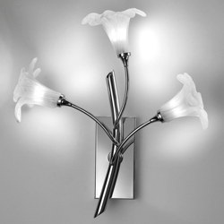 Aplique 7142 3 luces, cromo/transparente en oferta