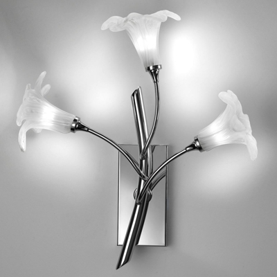 Aplique 7142 3 luces, cromo/transparente