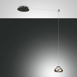 Lámpara colgante Arabella descentrada 1 luz, gris precio