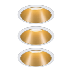 Paulmann Cole spotlight LED, dorado-blanco, set 3 en oferta
