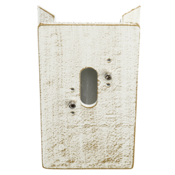 Soporte de pared esquina de apliques, blanco-oro en oferta