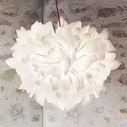 Slamp Veli Foliage Large lámpara blanco-rojo Ø55cm en oferta