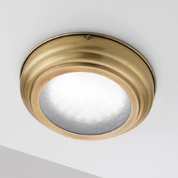 Plafón LED Scirocco 30cm, latón satinado precio
