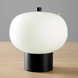 Grok Largi lámpara de mesa LED, Ø 24 cm, fresno precio