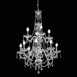 Lámpara araña Oldies But Goldies cristal 12 luces en oferta