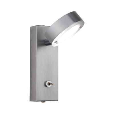 Aplique LED de alta calidad Saturna, interruptor