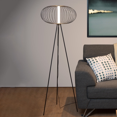 Lámpara de pie LED Carbony negro