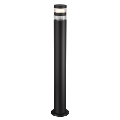Bolardo luminoso Birk con luz de efectos, negro