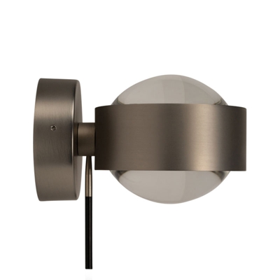 Aplique LED Puk Wall+, níquel mate