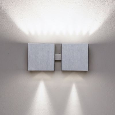 Milan Dau -aplique up/down de aluminio 2 luces
