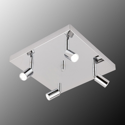 Plafón LED cuadrado Karen 4 luces