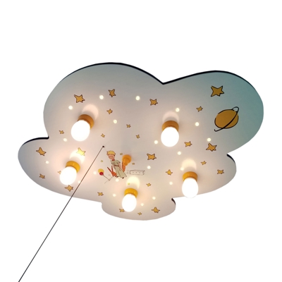 Lámpara de techo Principito Nube, blanco