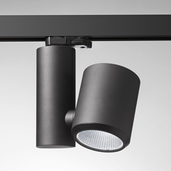Foco de riel LED negro Kent Bakery 38° características