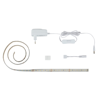 Tira LED plateada Mia 100 cm con interruptor