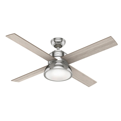 Hunter Loki ventilador roble gris/natural/níquel