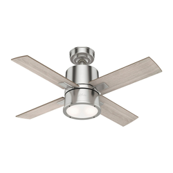 Hunter Beck ventilador con luz, roble/níquel en oferta
