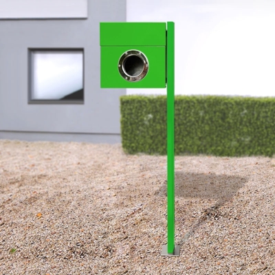 Buzón de pie Letterman, verde