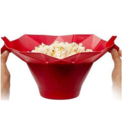 Microondas de silicona para hacer palomitas de maíz Popcorn Popper Hecho en casa Delicioso tazón de palomitas de maíz Herramientas para hornear Utensi
