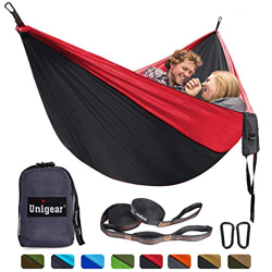 Unigear Hamaca para Acampar 320 x 200 cm para 2 Personas, Hamaca Aoble Portátil Ligera de Nylon Paracaídas con Correas para Mochilero, Camping, Viajes precio