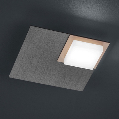 BANKAMP Quadro lámpara LED de techo 8 W antracita