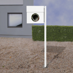 Buzón de pie Letterman, blanco características