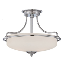 Plafón Griffin con distancia Ø 43 cm, cromo precio