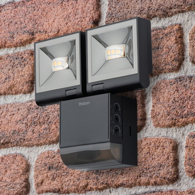 Theben theLeda S20 2 luces sensor 3.000K negro
