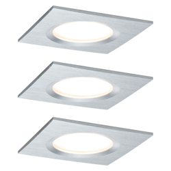 Paulmann Coin Slim empotrado LED 3 ud angular alu en oferta