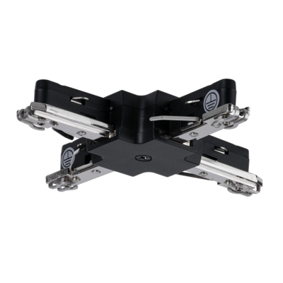 Paulmann URail conector en X rígido negro mate