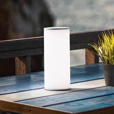 Lámpara de mesa LED Thalia, luz reversible, blanco