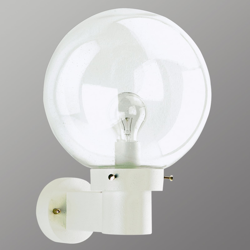 Aplique esférico para exterior, blanco en oferta