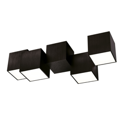 GROSSMANN Rocks lámpara de techo 4 luces negro características