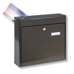 Amplio buzón de valla Potsdam 878, marrón características