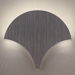 Lámpara de pared LED Palm, abachi gris características