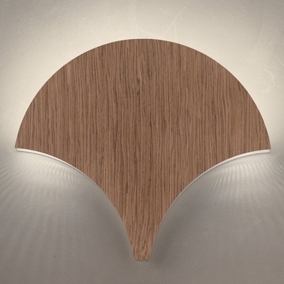 Lámpara de pared LED Palm, nogal