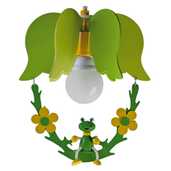 Lámpara colgante Rana de flor con columpio características