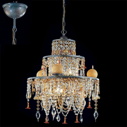 Lámpara colgante con luz de velas GOLDEN DREAM características