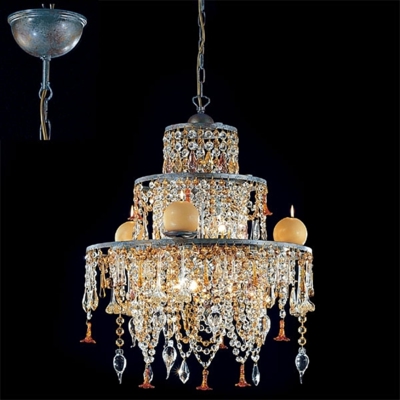 Lámpara colgante con luz de velas GOLDEN DREAM