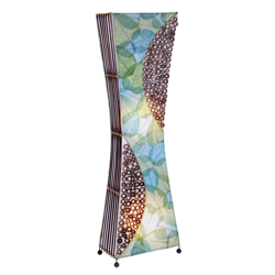 Lámpara de pie Talia con material natural, 100 cm características