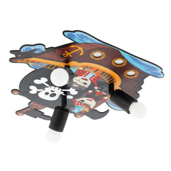 Plafón San Carlo Barco Pirata 3 luces en oferta