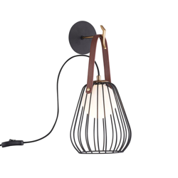 Indiana - aplique de jaula negro precio