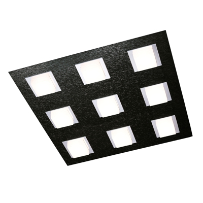 GROSSMANN Basic plafón 9 luces negro