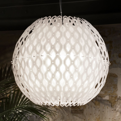 Slamp Charlotte Globe lámpara colgante en blanco características