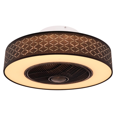 Ventilador de techo LED Rosario, oro negro