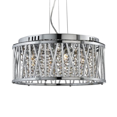 Lámpara colgante Elise con gotas de cristal