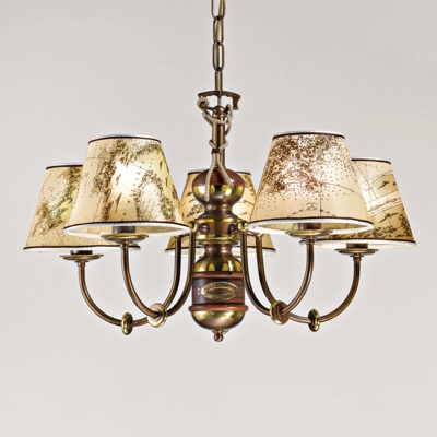 Lámpara de araña Nautica 5 luces