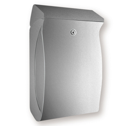 Buzón compacto de plástico Swing, plata características