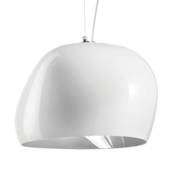 Lámpara colgante Surface Ø 40 cm, E27, blanco/gris precio