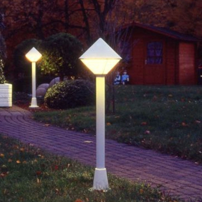 Moderno bolardo luminoso 177, blanco