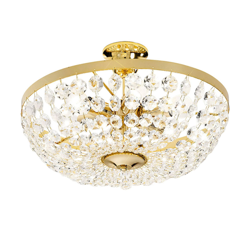 Lámpara de techo Valerie con cristales Ø 40 cm en oferta